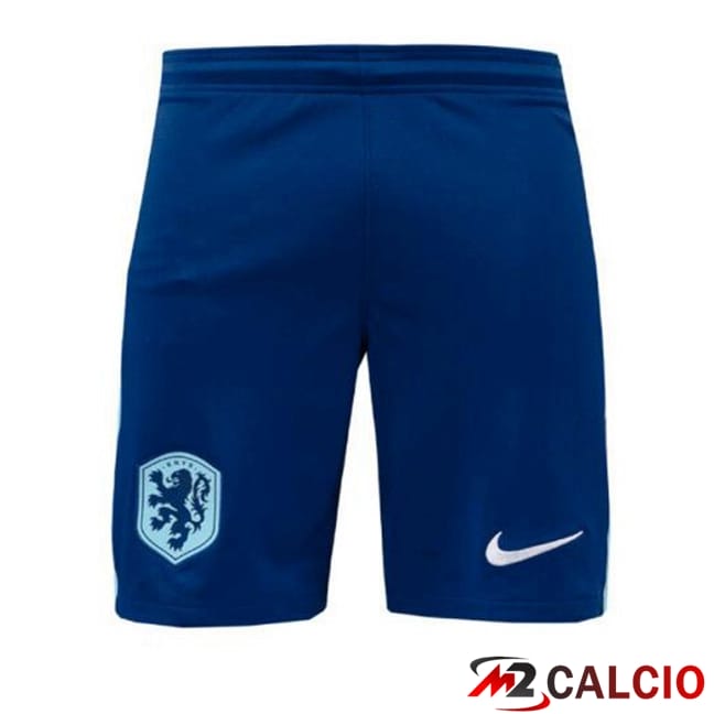 Maglie Calcio Paesi Bassi Seconda Blu Reale UEFA Euro 2024