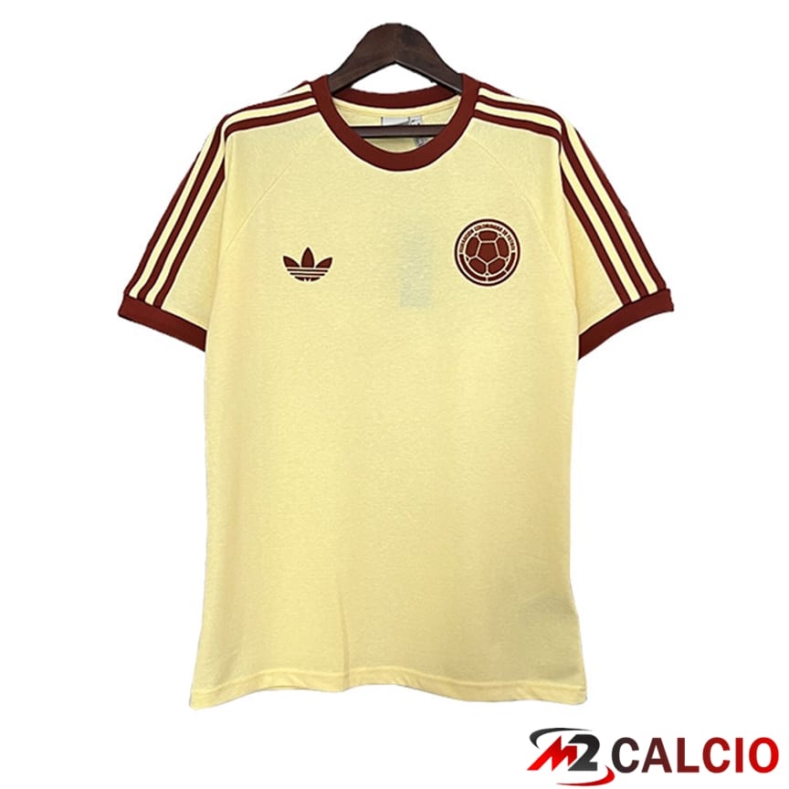 Maglie Calcio Personalizzate,Tute Calcio Squadre,Maglia Nazionale Italiana Calcio | Maglie Calcio Colombia Retro Edizione Speciale