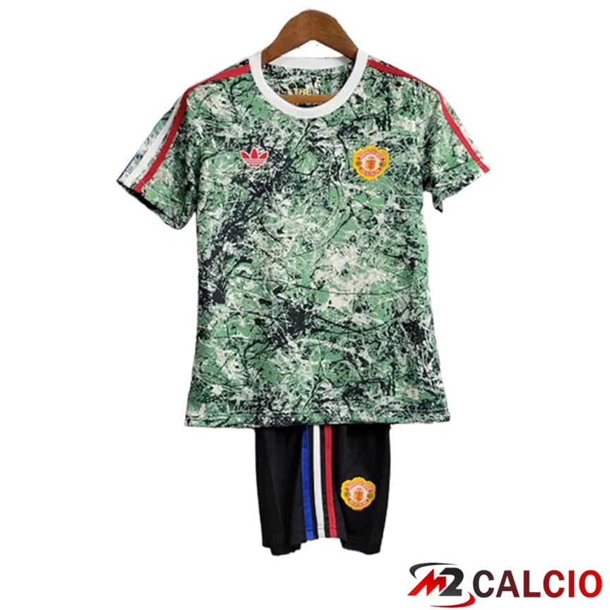Maglie Calcio Personalizzate,Tute Calcio Squadre,Maglia Nazionale Italiana Calcio | Maglie Calcio Manchester United Bambino congiunta Versione 2024/2025