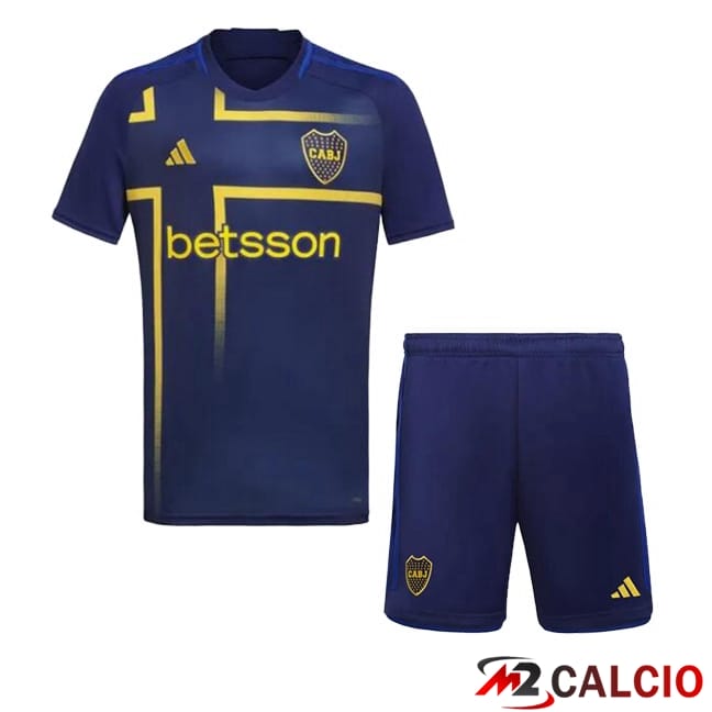 Maglie Calcio Personalizzate,Tute Calcio Squadre,Maglia Nazionale Italiana Calcio | Maglie Calcio Boca Juniors Bambino Terza Blu 2024/2025
