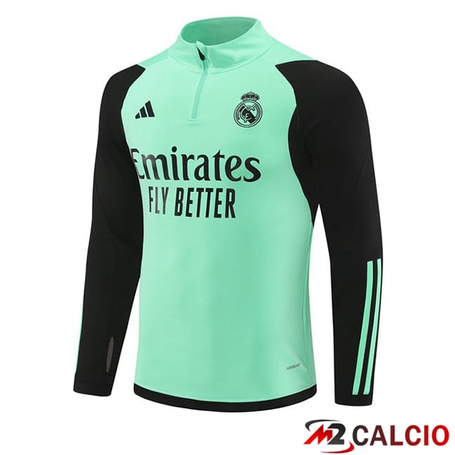 Maglie Calcio Personalizzate,Tute Calcio Squadre,Maglia Nazionale Italiana Calcio | Felpa Allenamento Real Madrid Verde 2024/2025