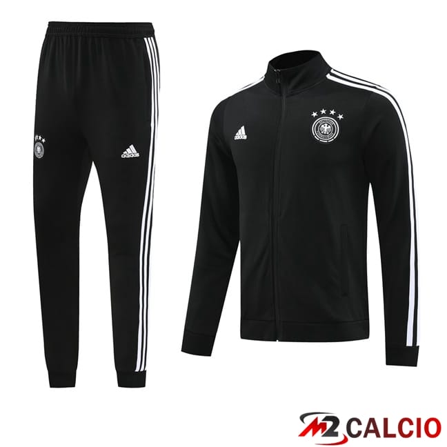 Maglie Calcio Personalizzate,Tute Calcio Squadre,Maglia Nazionale Italiana Calcio | Tuta Calcio - Giacca Germania Nero 2024/2025