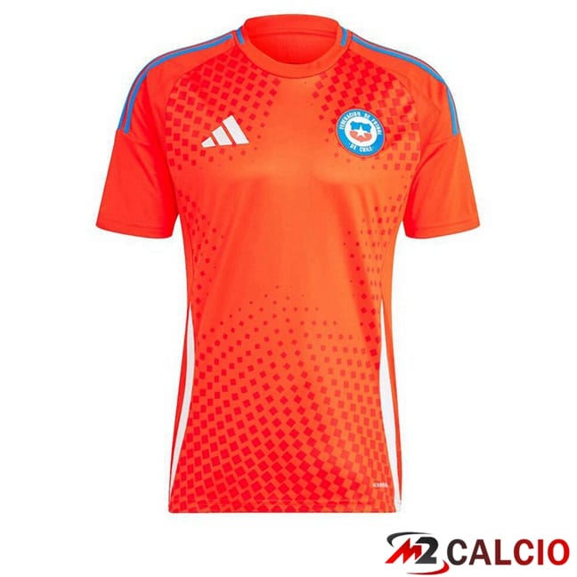 Maglie Calcio Personalizzate,Tute Calcio Squadre,Maglia Nazionale Italiana Calcio | Maglie Calcio Chile Prima Rosso 2024/2025