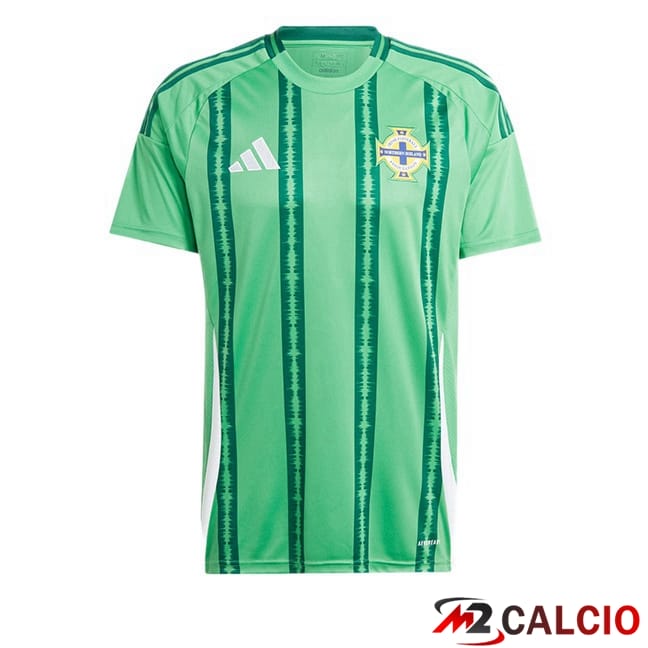 Maglie Calcio Personalizzate,Tute Calcio Squadre,Maglia Nazionale Italiana Calcio | Maglie Calcio Irlanda del Nord Prima Verde 2024/2025
