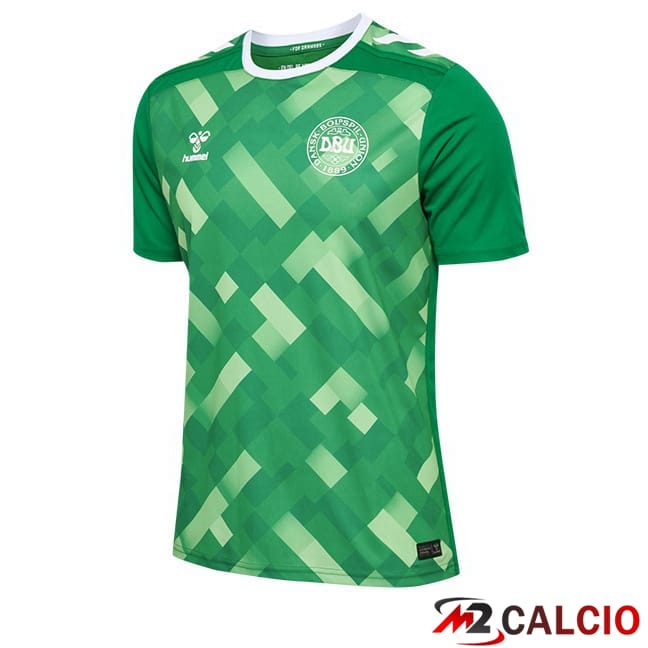 Maglie Calcio Personalizzate,Tute Calcio Squadre,Maglia Nazionale Italiana Calcio | Maglie Calcio Danimarca Portiere Verde UEFA Euro 2024