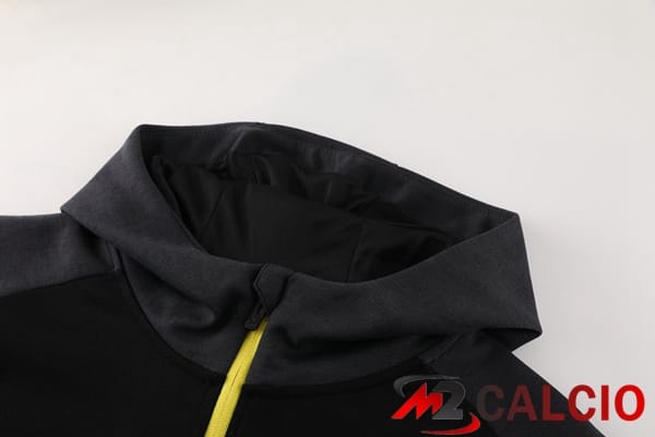 Tuta Calcio - Felpa Con Cappuccio Dortmund BVB Nero 2024/2025