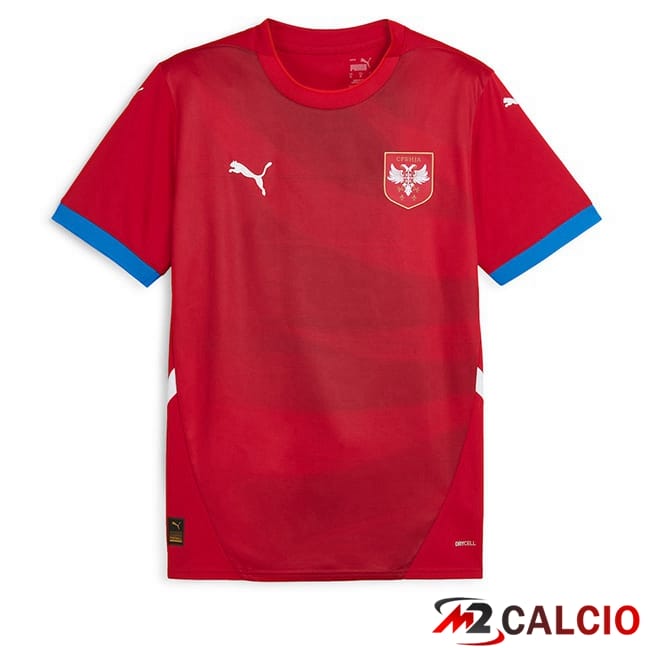 Maglie Calcio Personalizzate,Tute Calcio Squadre,Maglia Nazionale Italiana Calcio | Maglie Calcio Serbia Prima Rosso 2024/2025