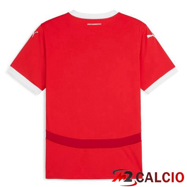 Maglie Calcio Austria Prima Rosso UEFA Euro 2024