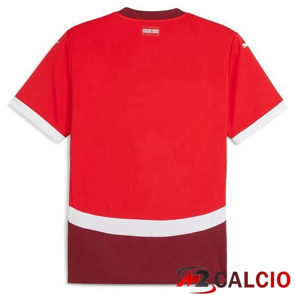 Maglie Calcio Svizzero Prima Rosso UEFA Euro 2024