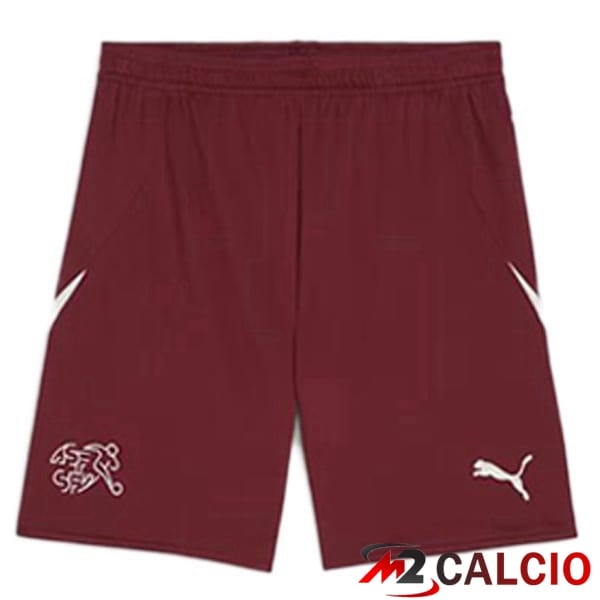 Maglie Calcio Svizzero Prima Rosso UEFA Euro 2024
