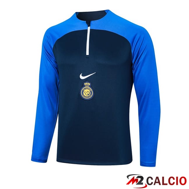 Maglie Calcio Personalizzate,Tute Calcio Squadre,Maglia Nazionale Italiana Calcio | Felpa Allenamento Al-Nassr FC Blu Reale 2024/2025