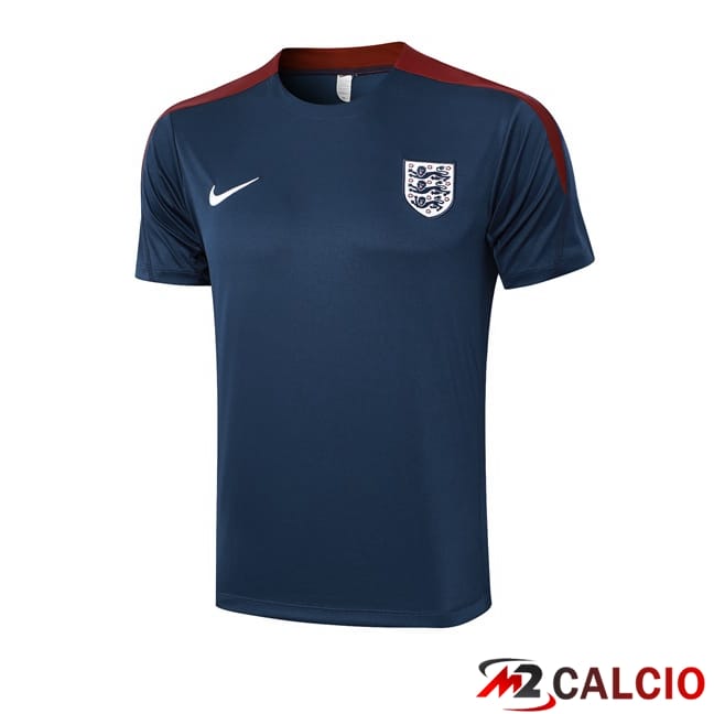 Maglie Calcio Personalizzate,Tute Calcio Squadre,Maglia Nazionale Italiana Calcio | T Shirt Allenamento Inghilterra Blu Reale 2024/2025