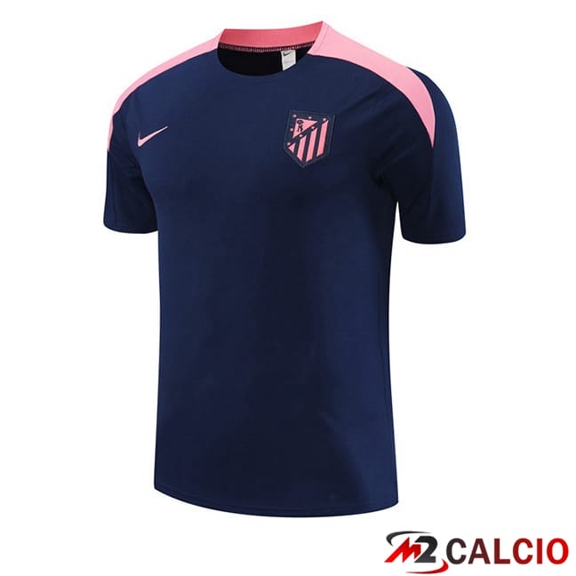 Maglie Calcio Personalizzate,Tute Calcio Squadre,Maglia Nazionale Italiana Calcio | T Shirt Allenamento Atletico Madrid Blu Reale 2024/2025