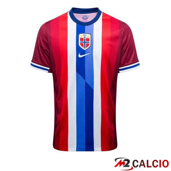 Maglie Calcio Personalizzate,Tute Calcio Squadre,Maglia Nazionale Italiana Calcio | Maglie Calcio Norvegia Prima Rosso Blu 2024/2025