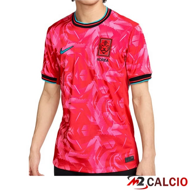 Maglie Calcio Personalizzate,Tute Calcio Squadre,Maglia Nazionale Italiana Calcio | Maglie Calcio Corea Prima Rosso 2024/2025