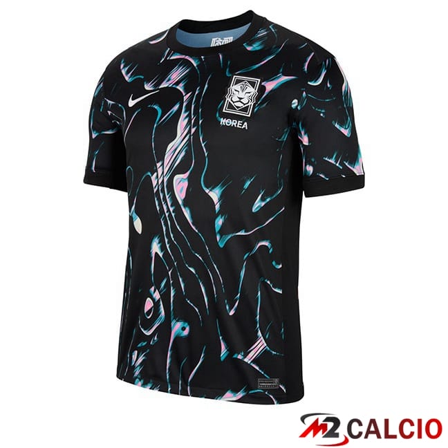 Maglie Calcio Personalizzate,Tute Calcio Squadre,Maglia Nazionale Italiana Calcio | Maglie Calcio Corea Seconda Nero 2024/2025