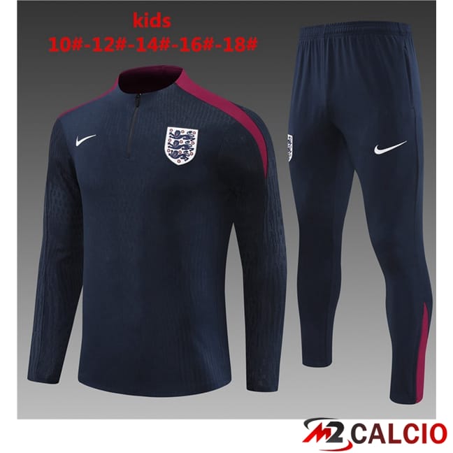 Maglie Calcio Personalizzate,Tute Calcio Squadre,Maglia Nazionale Italiana Calcio | Tuta Calcio Inghilterra Bambino Blu Reale 2024/2025