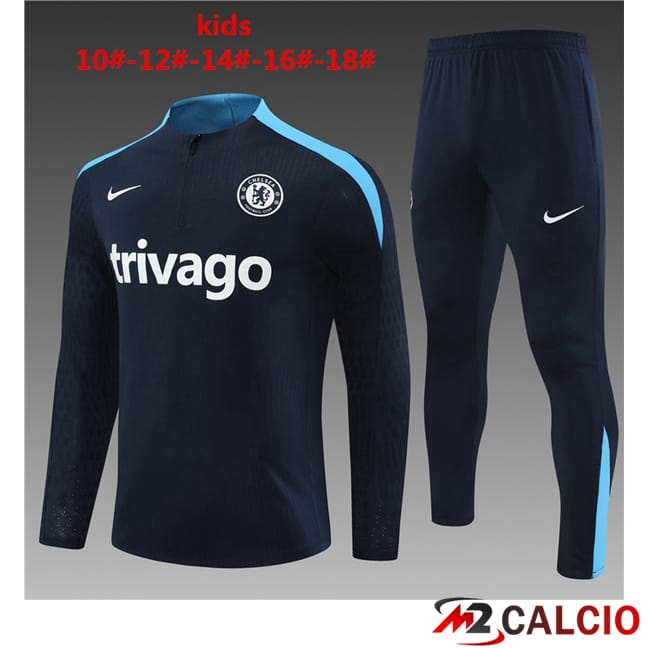 Maglie Calcio Personalizzate,Tute Calcio Squadre,Maglia Nazionale Italiana Calcio | Tuta Calcio FC Chelsea Bambino Blu Reale 2024/2025