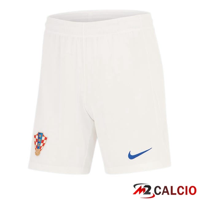 Maglie Calcio Personalizzate,Tute Calcio Squadre,Maglia Nazionale Italiana Calcio | Pantaloncini Calcio Croazia Prima Bianco 2024/2025
