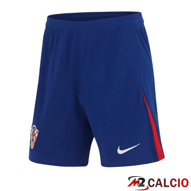 Maglie Calcio Personalizzate,Tute Calcio Squadre,Maglia Nazionale Italiana Calcio | Pantaloncini Calcio Croazia Seconda Blu 2024/2025