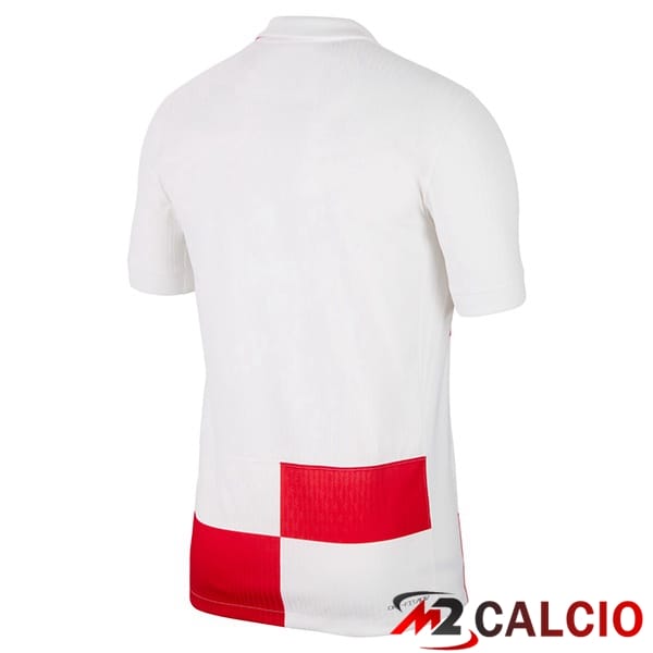 Maglie Calcio Croazia Prima Bianco UEFA Euro 2024