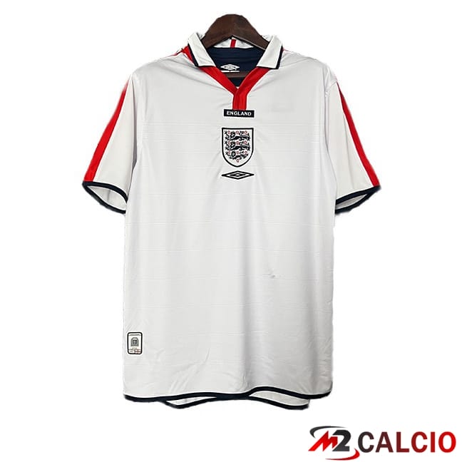 Maglie Calcio Personalizzate,Tute Calcio Squadre,Maglia Nazionale Italiana Calcio | Maglie Calcio Inghilterra Retro Prima Bianco 2004