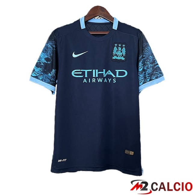 Maglie Calcio Personalizzate,Tute Calcio Squadre,Maglia Nazionale Italiana Calcio | Maglie Calcio Manchester City Retro Seconda Blu Reale 2015-2016