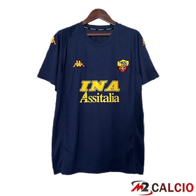 Maglie Calcio AS Roma Retro Terza Blu Reale 2000-2001
