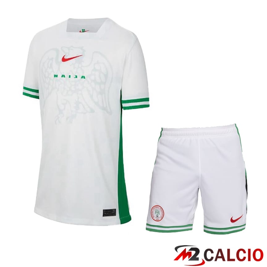 Maglie Calcio Personalizzate,Tute Calcio Squadre,Maglia Nazionale Italiana Calcio | Maglia Nazionale Nigeria Prima + Pantaloncini 2024/2025