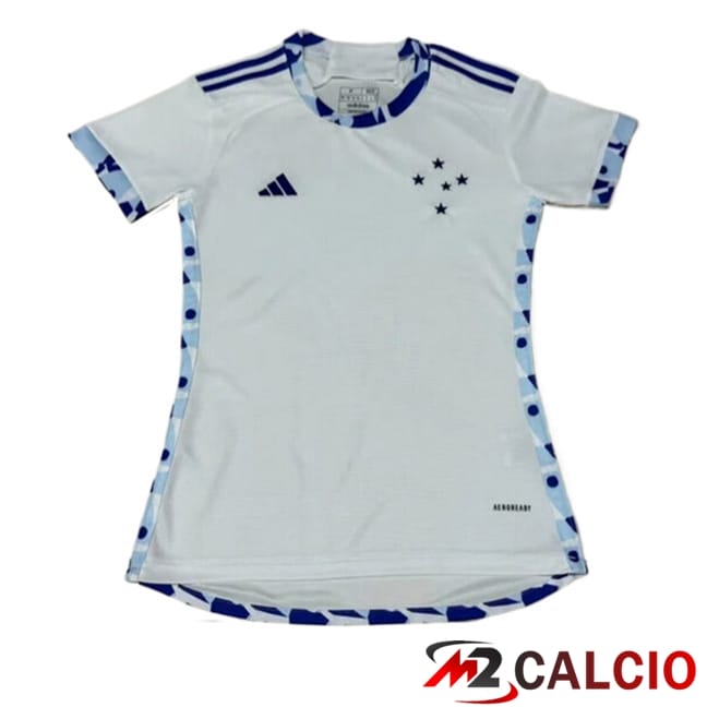 Maglie Calcio Personalizzate,Tute Calcio Squadre,Maglia Nazionale Italiana Calcio | Maglie Calcio Cruzeiro Donna Seconda 2024/2025