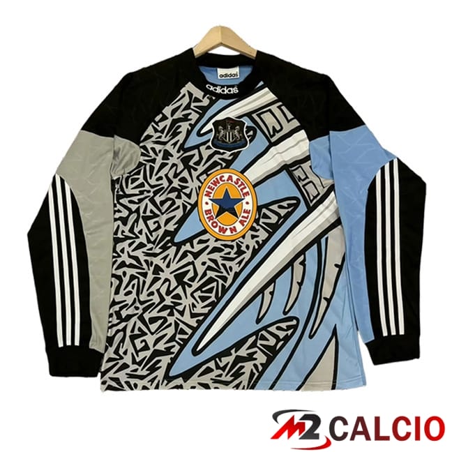 Maglie Calcio Personalizzate,Tute Calcio Squadre,Maglia Nazionale Italiana Calcio | Maglie Calcio Newcastle United Retro Manica Lunga Blu 1995/1996