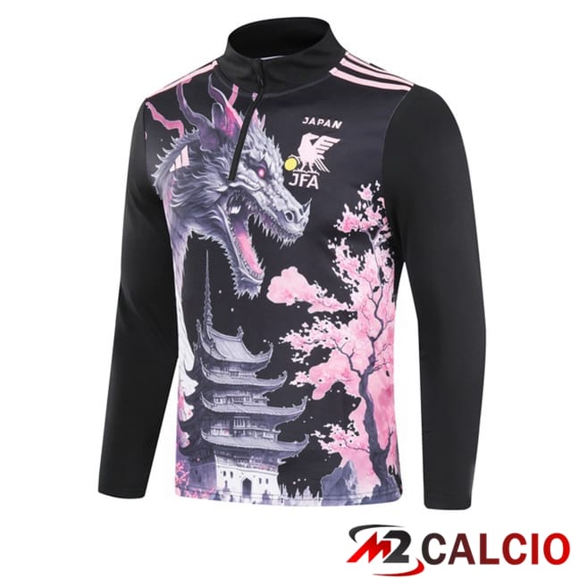 Maglie Calcio Personalizzate,Tute Calcio Squadre,Maglia Nazionale Italiana Calcio | Felpa Allenamento Giappone Nero 2024/2025