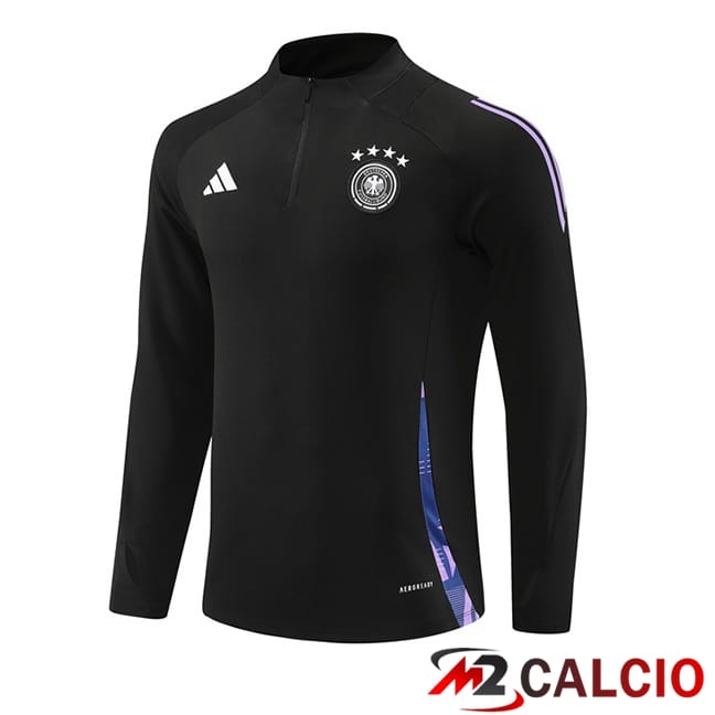 Maglie Calcio Personalizzate,Tute Calcio Squadre,Maglia Nazionale Italiana Calcio | Felpa Allenamento Germania Nero 2024/2025