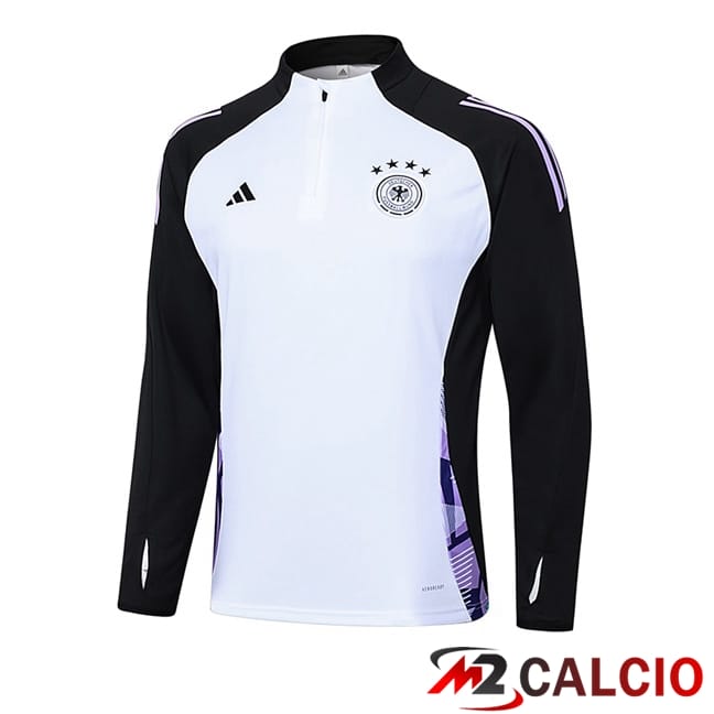 Maglie Calcio Personalizzate,Tute Calcio Squadre,Maglia Nazionale Italiana Calcio | Felpa Allenamento Germania Bianco 2024/2025