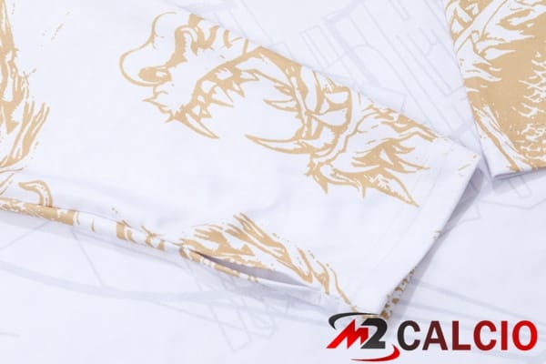 Insieme Tuta Calcio Real Madrid Bianco Giallo 2024/2025