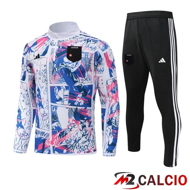 Maglie Calcio Personalizzate,Tute Calcio Squadre,Maglia Nazionale Italiana Calcio | Insieme Tuta Calcio Giappone Bianco 2024/2025