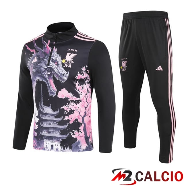 Maglie Calcio Personalizzate,Tute Calcio Squadre,Maglia Nazionale Italiana Calcio | Insieme Tuta Calcio Giappone Nero 2024/2025