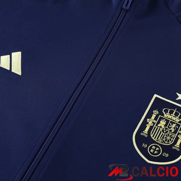 Insieme Tuta Calcio - Giacca Spagna Blu Reale 2024/2025