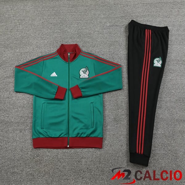 Insieme Tuta Calcio - Giacca Messico Verde 2024/2025