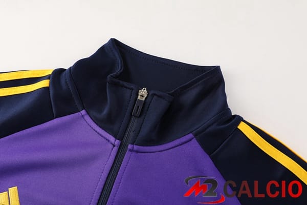 Insieme Tuta Calcio - Giacca Real Madrid Blu Reale Viola 2024/2025