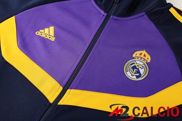Insieme Tuta Calcio - Giacca Real Madrid Blu Reale Viola 2024/2025