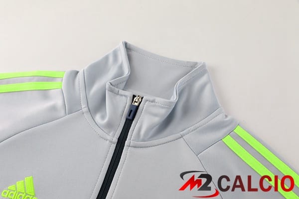 Insieme Tuta Calcio - Giacca Bayern Monaco Grigio Nero 2024/2025