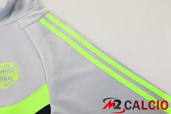 Insieme Tuta Calcio - Giacca Bayern Monaco Grigio Nero 2024/2025