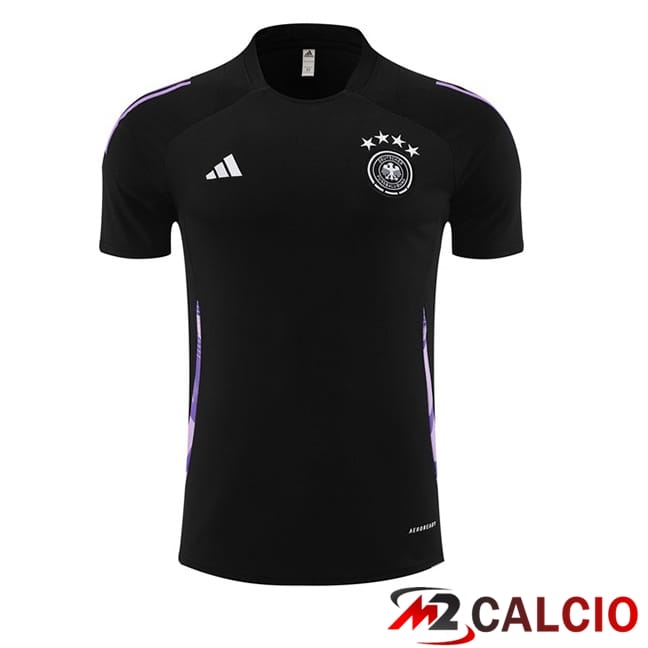 Maglie Calcio Personalizzate,Tute Calcio Squadre,Maglia Nazionale Italiana Calcio | T Shirt Allenamento Germania Nero 2024/2025