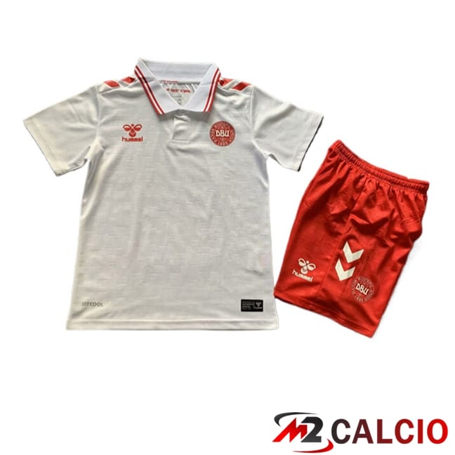 Maglie Calcio Personalizzate,Tute Calcio Squadre,Maglia Nazionale Italiana Calcio | Maglie Calcio Danimarca Bambino Seconda 2024/2025