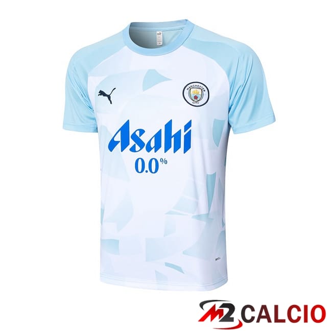 Maglie Calcio Personalizzate,Tute Calcio Squadre,Maglia Nazionale Italiana Calcio | T Shirt Allenamento Manchester City Blu 2024/2025