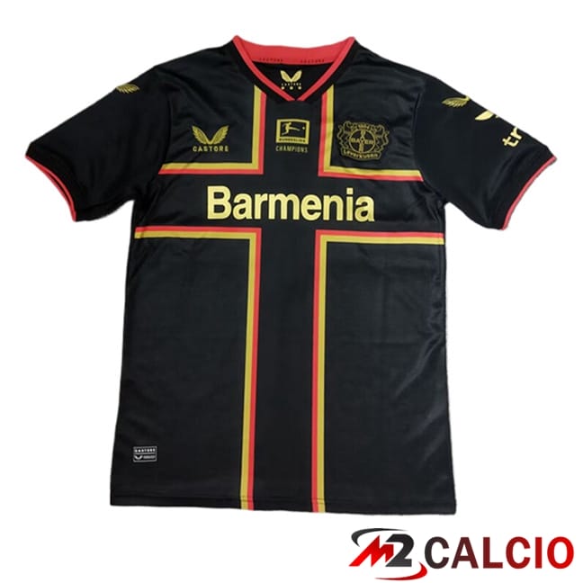 Maglie Calcio Personalizzate,Tute Calcio Squadre,Maglia Nazionale Italiana Calcio | Maglie Calcio Leverkusen Edizione Speciale Nero 2024/2025