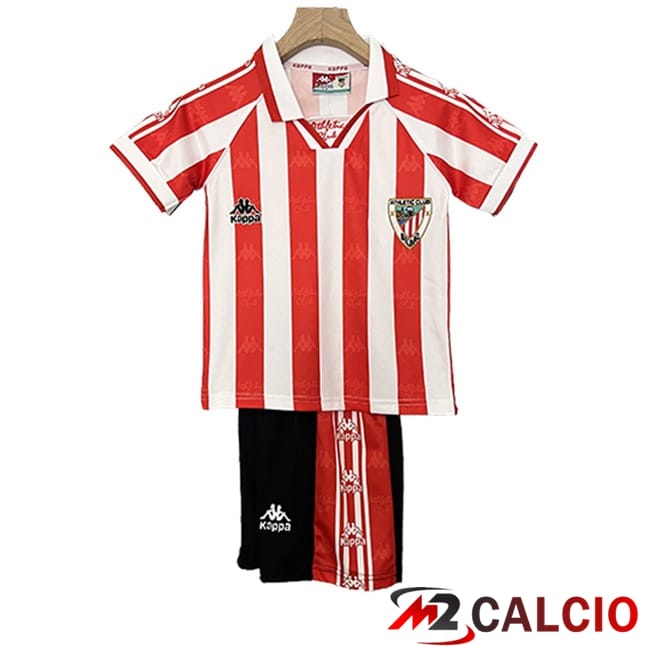 Maglie Calcio Personalizzate,Tute Calcio Squadre,Maglia Nazionale Italiana Calcio | Maglie Calcio Athletic Bilbao Retro Bambino Prima 1995/1997