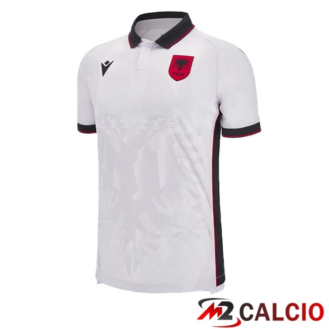 Maglie Calcio Personalizzate,Tute Calcio Squadre,Maglia Nazionale Italiana Calcio | Maglie Calcio Albania Seconda Bianco 2023/2024