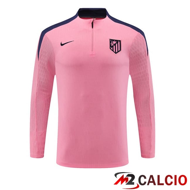 Maglie Calcio Personalizzate,Tute Calcio Squadre,Maglia Nazionale Italiana Calcio | Felpa Allenamento Atletico Madrid Rosa 2024/2025